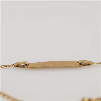 18kt Gold Id Bracelet