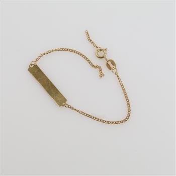 18kt Gold ID Bracelet