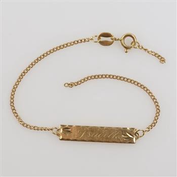 18kt Gold ID Bracelet