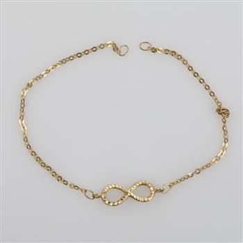 18kt Gold Infinity Sign Bracelet