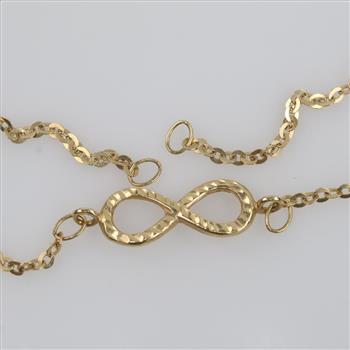 18kt Gold Infinity Sign Bracelet