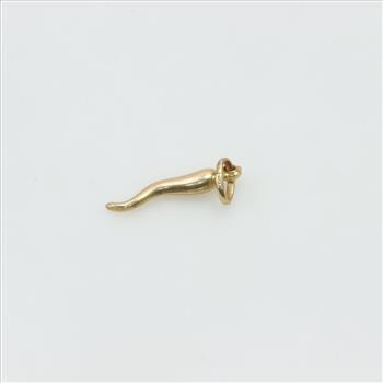 18kt Gold Italian Horn Pendant