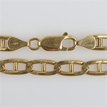 18kt Gold Mariner Chain Bracelet