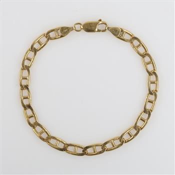 18kt Gold Mariner Chain Bracelet