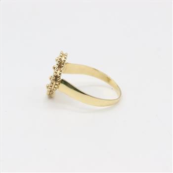 18kt Gold Mother-Of-Pearl Clover Ring