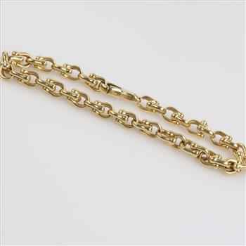 18kt Gold Nautical Link Chain Bracelet