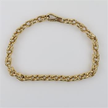 18kt Gold Nautical Link Chain Bracelet