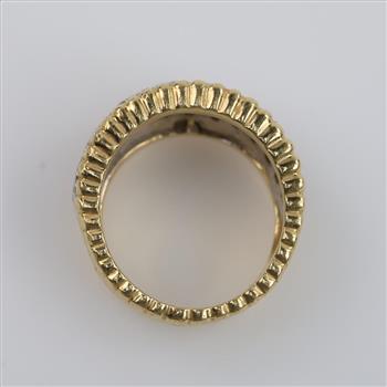 18kt Gold Platinum Accent Diamond Ring