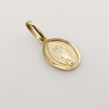 18kt Gold Religious Pendant