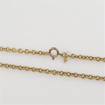 18kt Gold Rolo Link Necklace