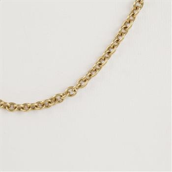 18kt Gold Rolo Link Necklace