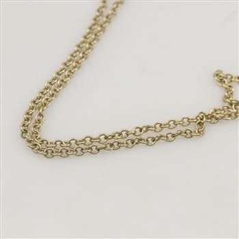 18kt Gold Rolo Link Necklace
