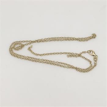 18kt Gold Rolo Link Necklace