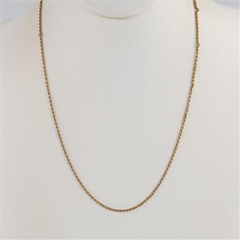 18kt Gold Rope Necklace
