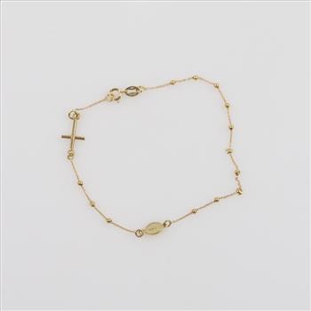 18kt Gold Rosary Bracelet
