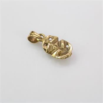 18kt Gold Scarab Beetle Pendant 6.28g