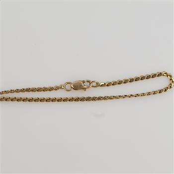 18kt Gold Serpentine Link Anklet
