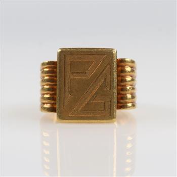 18kt Gold Signet 