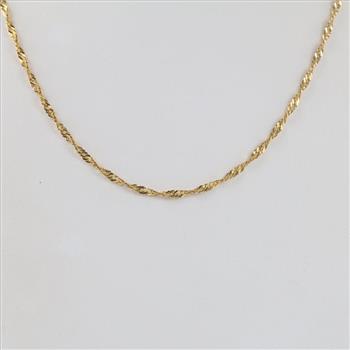 18kt Gold Singapore Chain Necklace