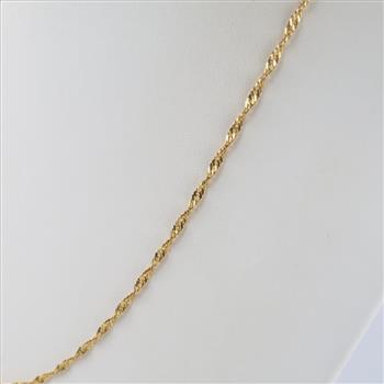 18kt Gold Singapore Chain Necklace