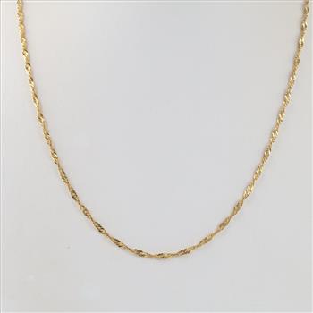 18kt Gold Singapore Chain Necklace