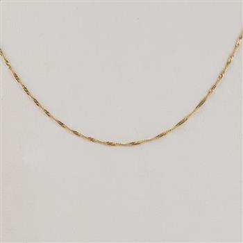 18kt Gold Singapore Chain Necklace