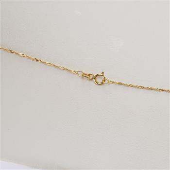 18kt Gold Singapore Chain Necklace