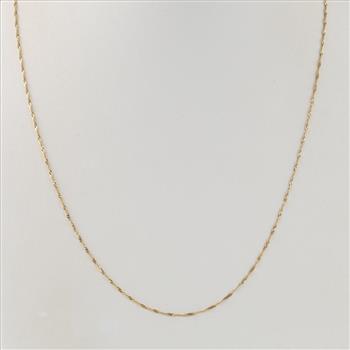 18kt Gold Singapore Chain Necklace
