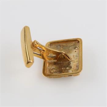 18kt Gold Single Cuff Link
