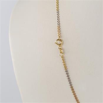 18kt Gold Tri-color Necklace