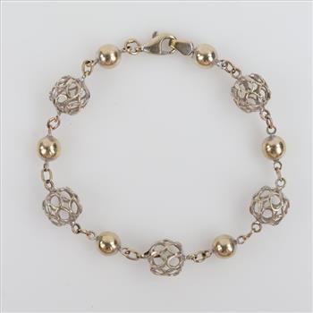 18kt Gold Two Tone Bracelet