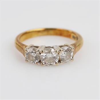 18kt Gold Two-tone Diamond Ring