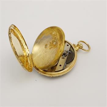 18kt GP Scenic Pocket Watch