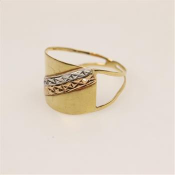 18kt Tri Color Gold Ring