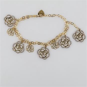 18kt Two Tone Gold Bracelet