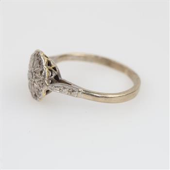 18kt Two Tone Gold Diamond Ring