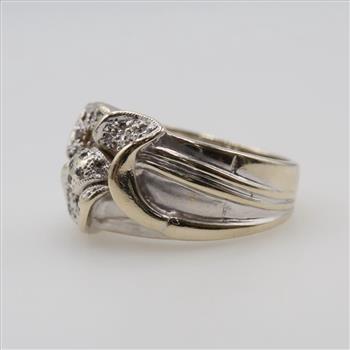 18kt Two Tone Gold Diamond Ring