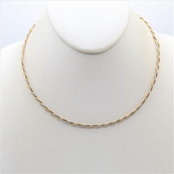 18kt Two Tone Gold Necklace