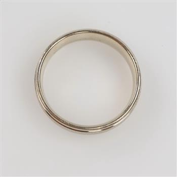 18kt White Gold Band