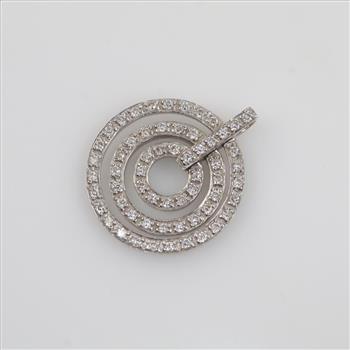 18kt White Gold Diamond Pendant