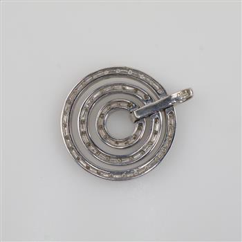 18kt White Gold Diamond Pendant