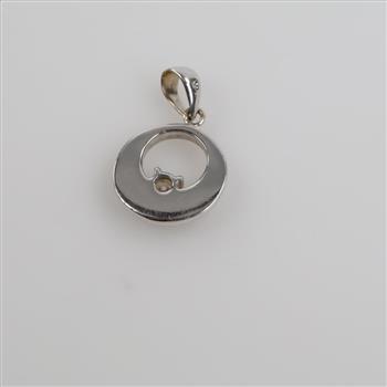 18kt White Gold Diamond Pendant
