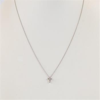 18kt White Gold Necklace Diamond Pendant