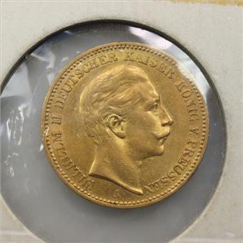 1901-A German Empire Gold 20 Mark
