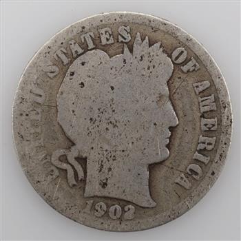 1902 US Barber Silver Dime