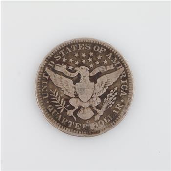 1904-O US Silver Barber Quarter