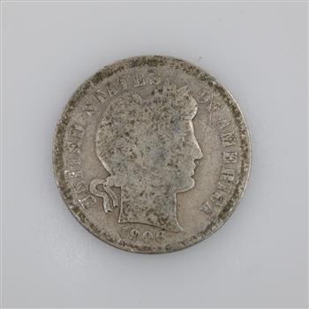 1906 US Barber Silver Dime