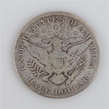 1908-O Barber Silver Half Dollar
