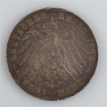 1909 Germany Silver Drei Mark