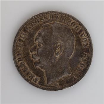 1910 G German States Prussia Silver 3 Mark